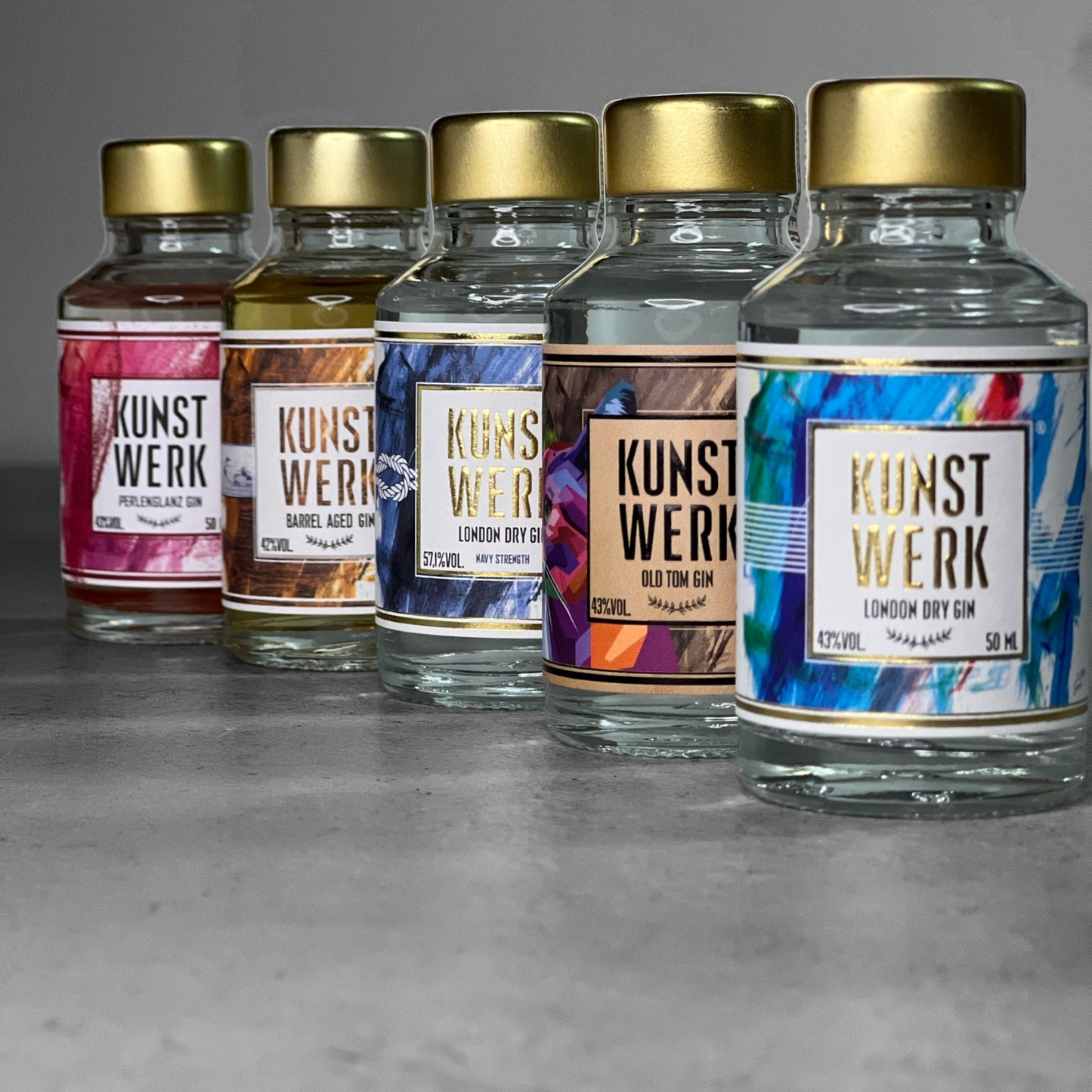 KUNSTWERK Gin - Miniaturen Mix 50ml