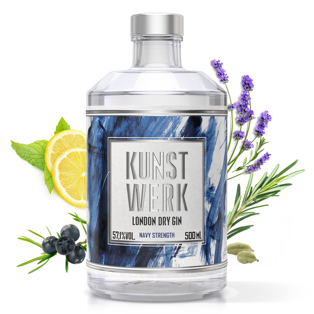 KUNSTWERK Gin - London Dry Gin Navy Strength 500ml