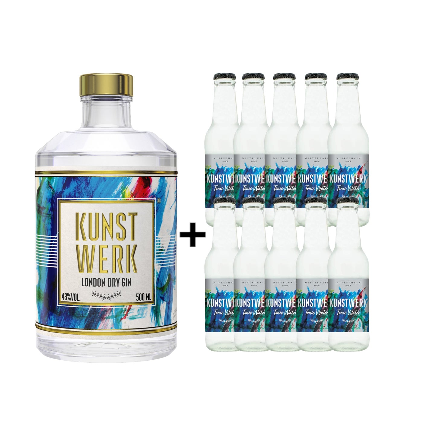 KUNSTWERK London Dry Gin + KUNSTWERK Tonic Water 200ml